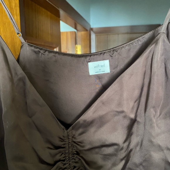 Brown satin Wilfred set - Picture 2 of 2